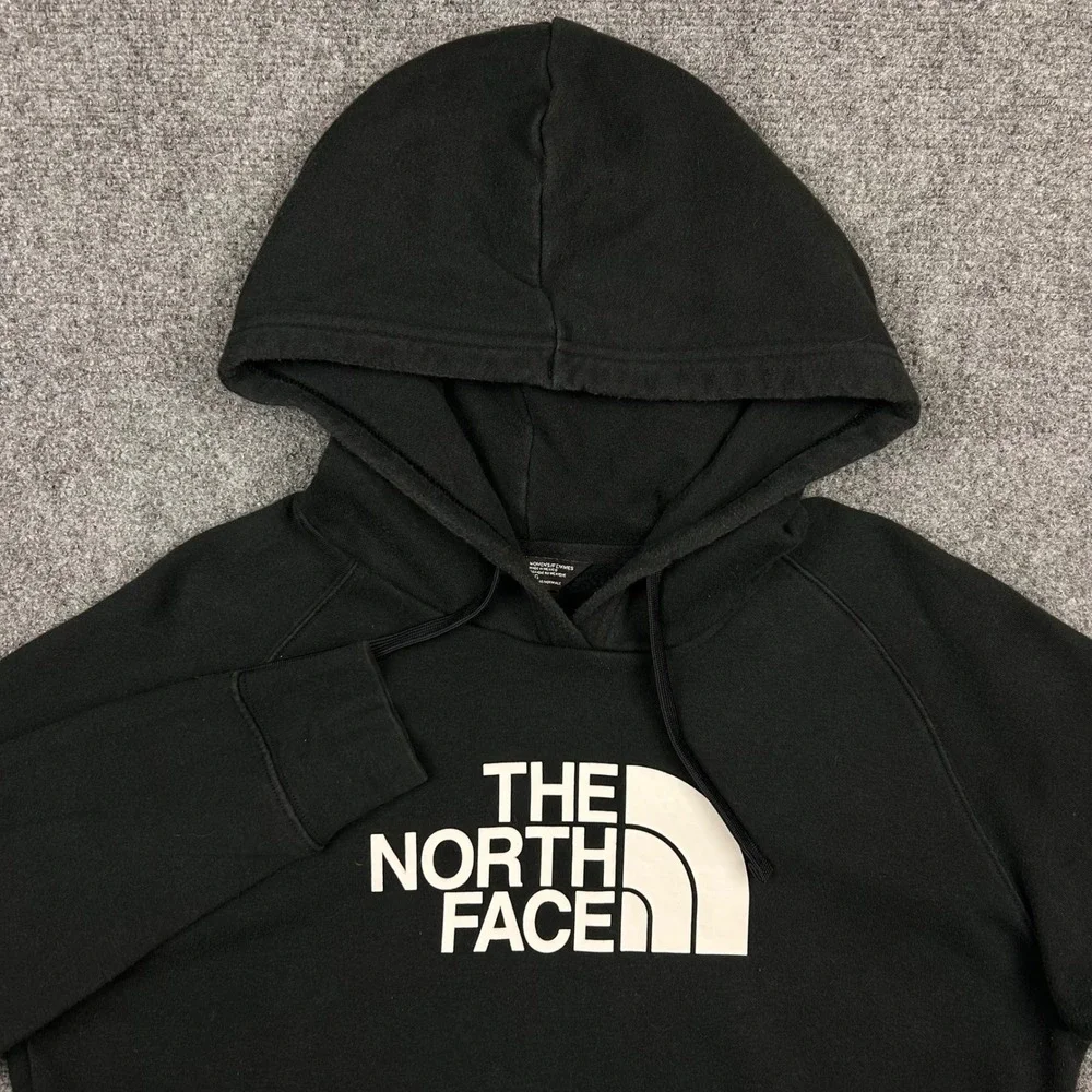 The North Face Hoodie Womens Large Black Logo Pullover NF0A3VHZ Gorpcore Active